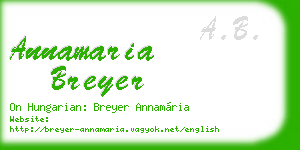 annamaria breyer business card